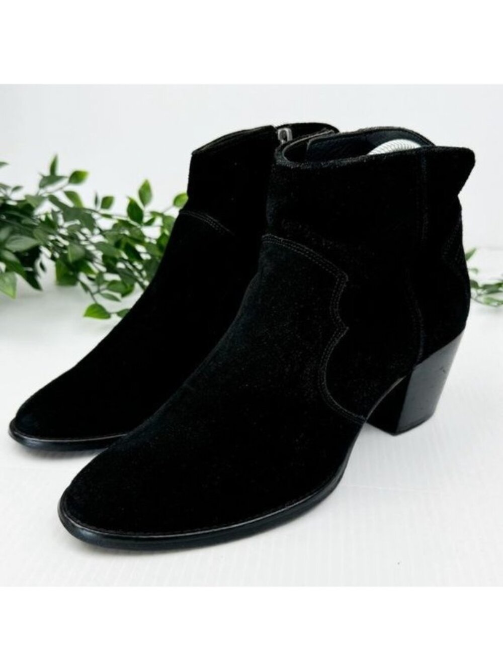 Zadig & Voltaire Molly Suede Boots 100% Genuine Leather ankle Boots 7 - Picture 3 of 12